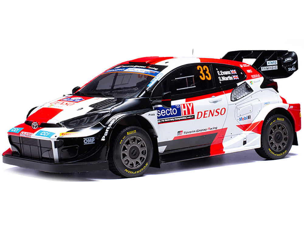 Toyota GR Yaris Rally1 Hybrid #33 Elfyn Evans - Scott Martin Winner "Rally Finland" (2023) 1/18 Diecast Model Car by IXO Models LuxuryLifeWay Online Store