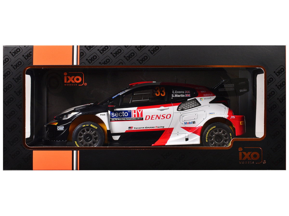 Toyota GR Yaris Rally1 Hybrid #33 Elfyn Evans - Scott Martin Winner "Rally Finland" (2023) 1/18 Diecast Model Car by IXO Models LuxuryLifeWay Online Store