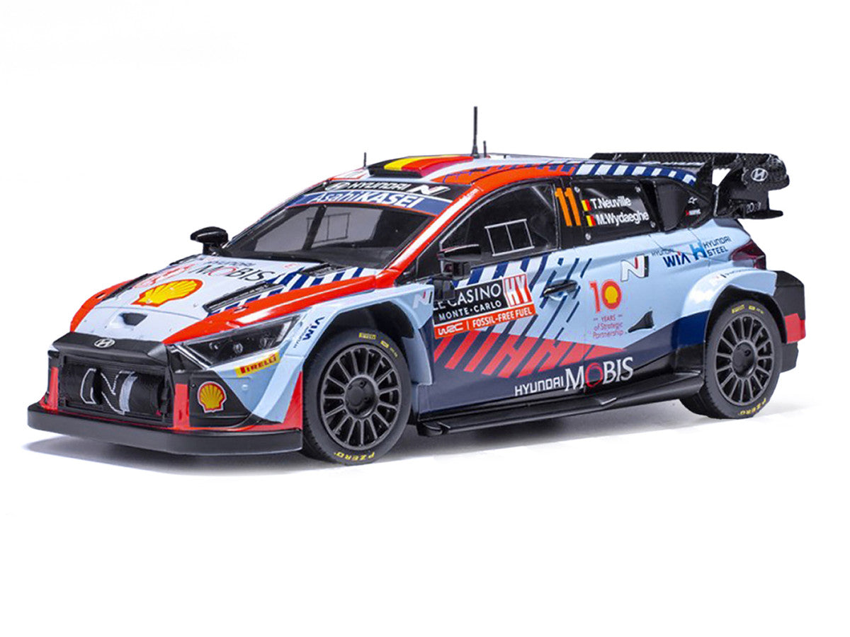 Hyundai i20 N Rally1 #11 Thierry Neuville - Martijn Wydaeghe Winner "Rallye Monte-Carlo" (2024) 1/18 Diecast Model Car by IXO Models LuxuryLifeWay Online Store