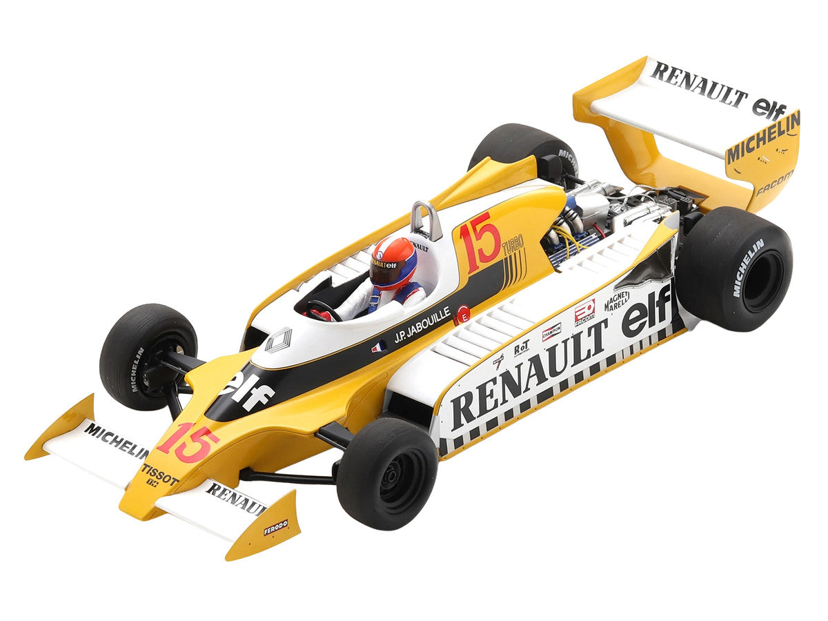 Renault RS11 #15 Jean-Pierre Jabouille "Equipe Renault Elf" Winner Formula One F1 "French GP" (1979) with Acrylic Display Case 1/18 Model Car by Spark LuxuryLifeWay Online Store