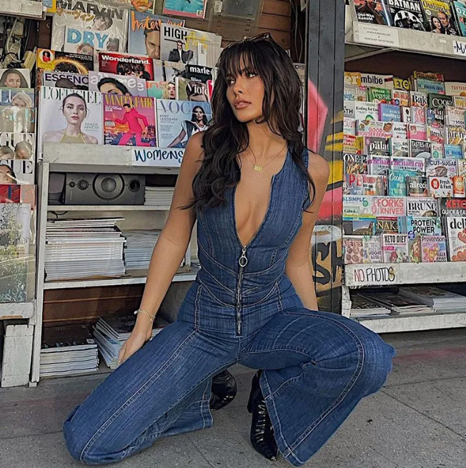 Denim Jumpsuit Pi-Mart