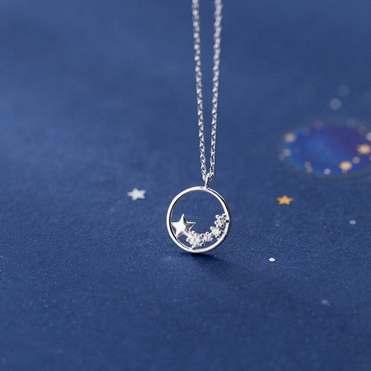 Starry Hollow S925 Silver Necklace LadyShow.Store