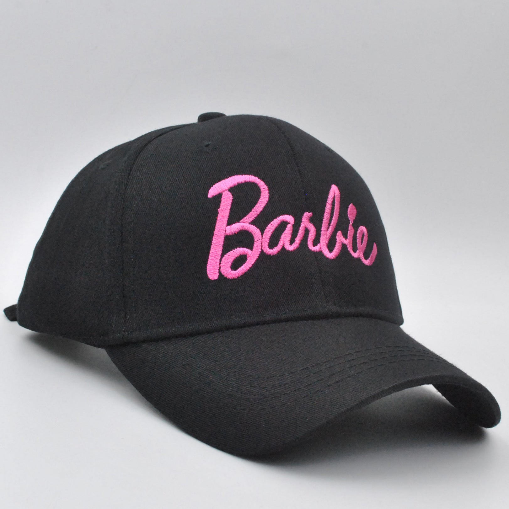Cross-border new Barbie Barbie pink hard top baseball cap ins Korean version of cute embroidery curved eaves cap wholesale LuxuryLifeWay Online Store