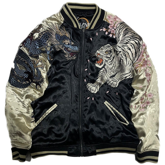 Men's embroidered reversible jacket Best YouTube Store
