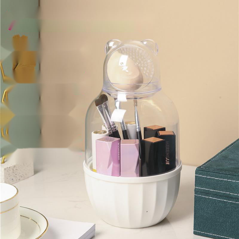 Girl Heart Lipstick Storage Box Makeup Brush Cosmetic Storage Bucket