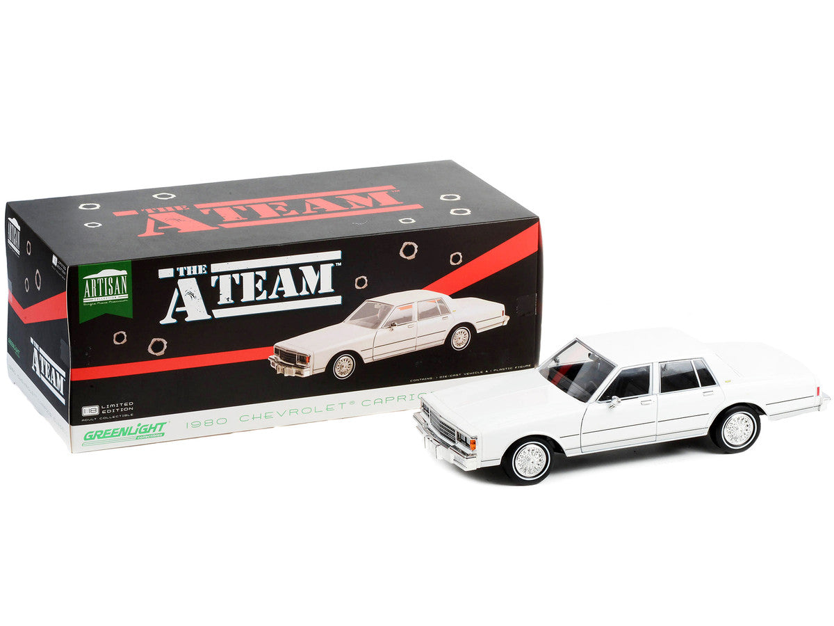 1980 Chevrolet Caprice Classic White "The A-Team" (1983-1987) TV Series "Artisan Collection" 1/18 Diecast Model Car by Greenlight LuxuryLifeWay Online Store