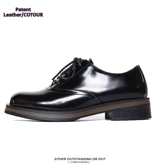 Mens Two-tone Thick-soled Leather Shoes Are Perfect For Both Casual And Commute Wear Best YouTube Store