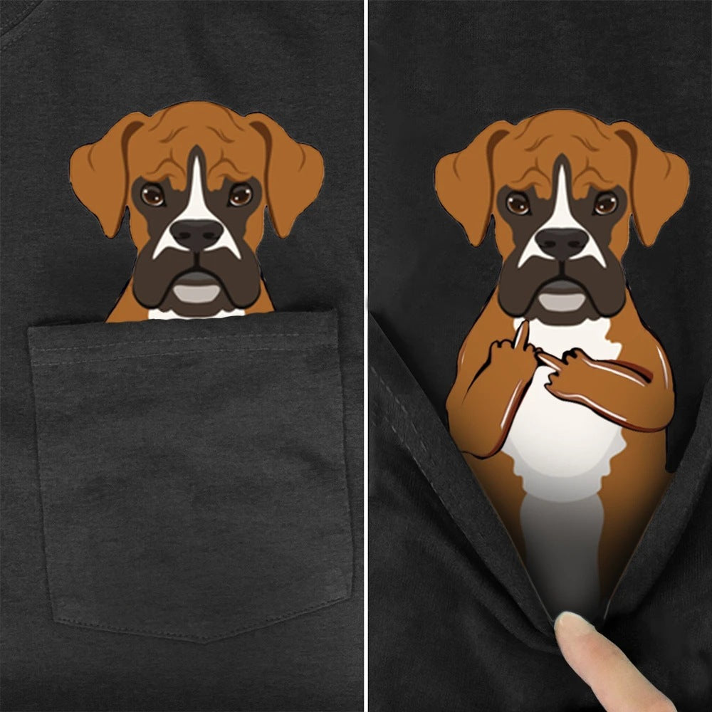 Husky print T-shirt