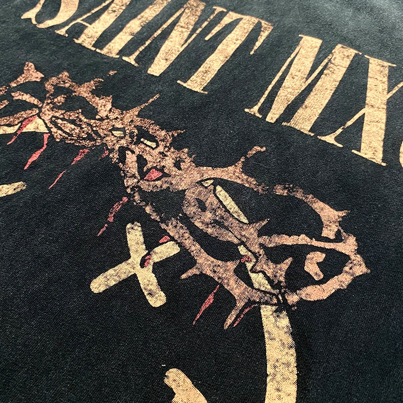 SAINT MICHAEL Vintage Heavyweight Casual T-shirt Large Pi-Mart
