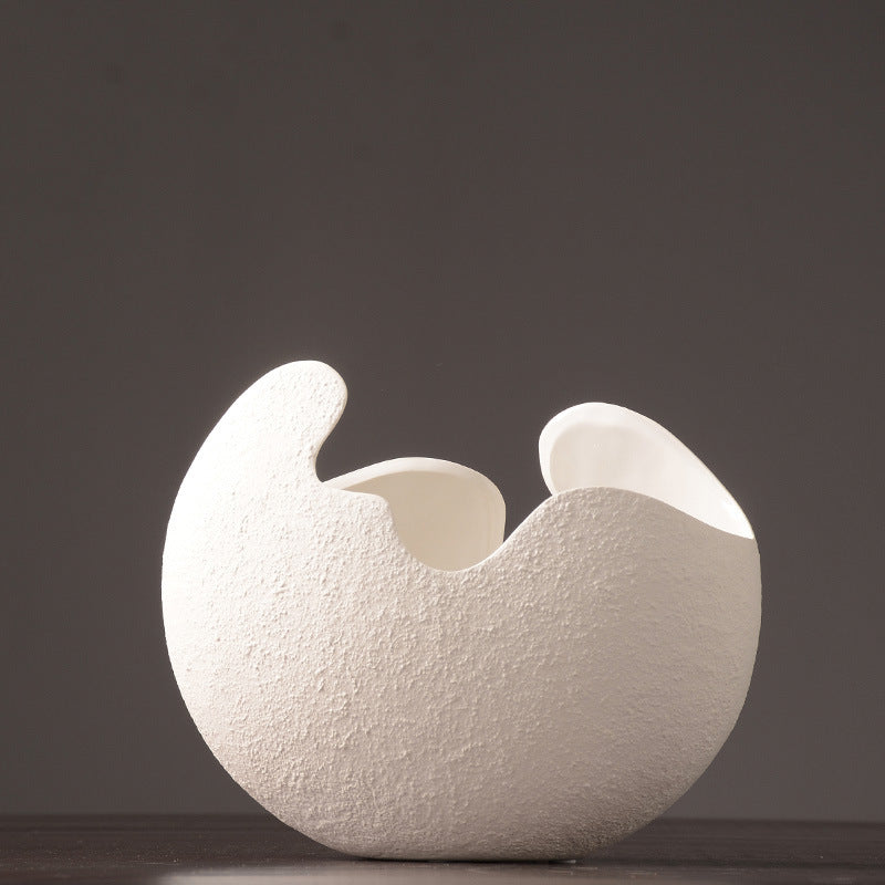 Stylish White Ceramic Vase PearlNestDecor.com
