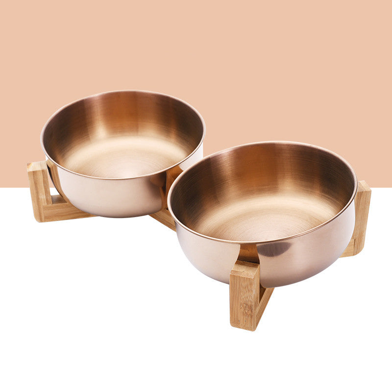 Neck Guard Stainless Steel Pet Bowl Pets Fashion