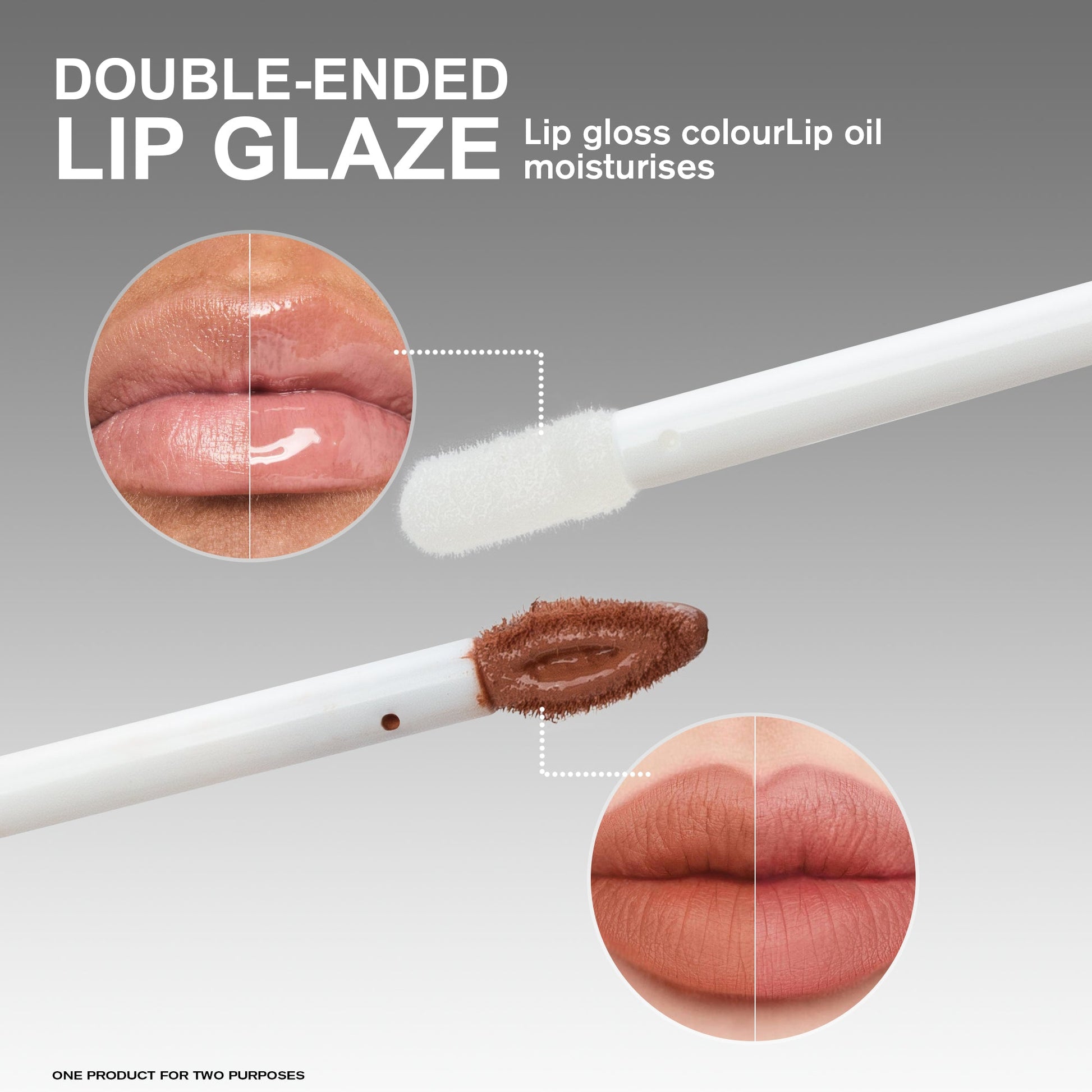 CL021 Double Head Non-stick Cup Lip Gloss LadyShow.Store