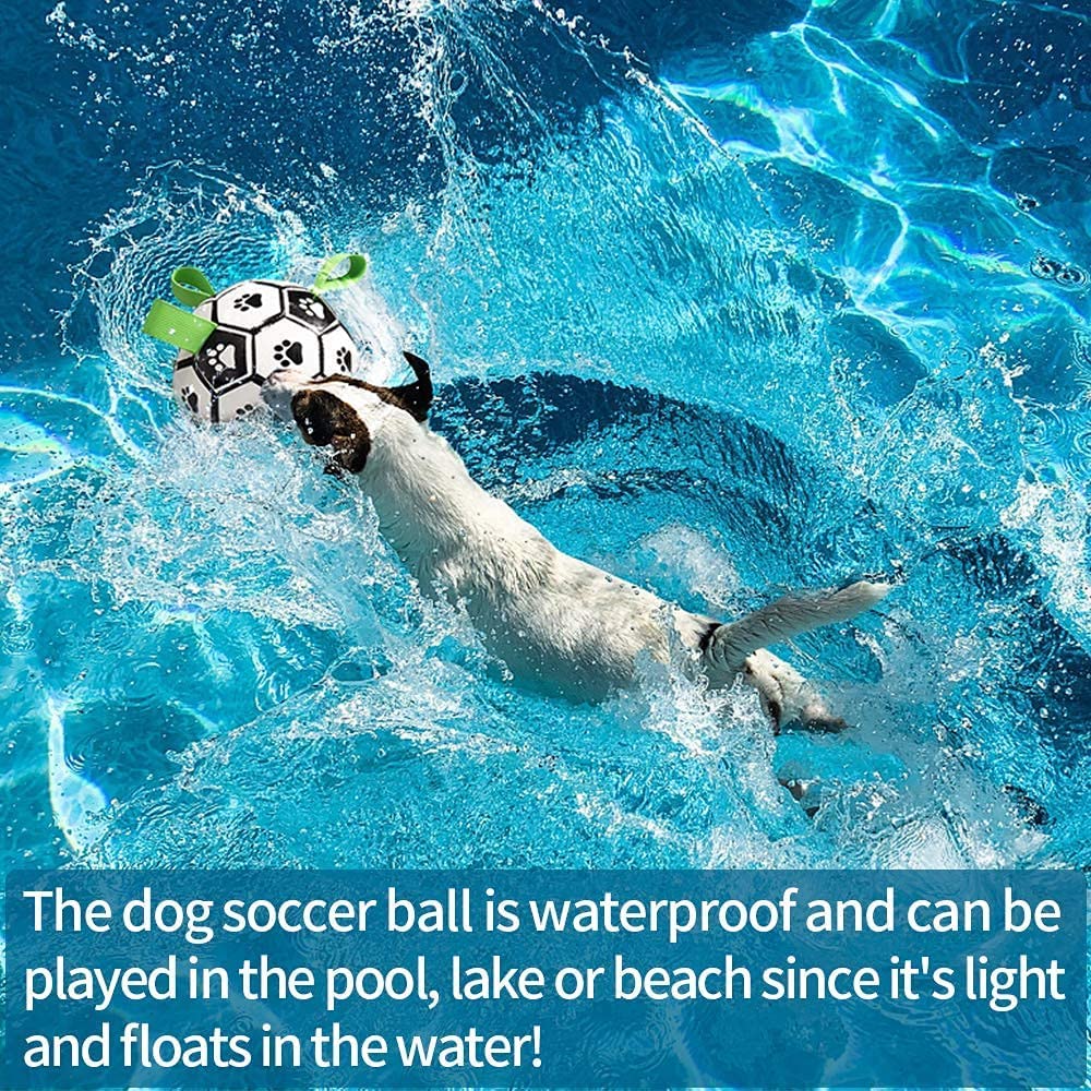 Interactive Dog Football Toy Soccer Ball Inflated Training Toy For Dogs Outdoor Border Collie Balls For Large Dogs Pet Supplies Pets Fashion
