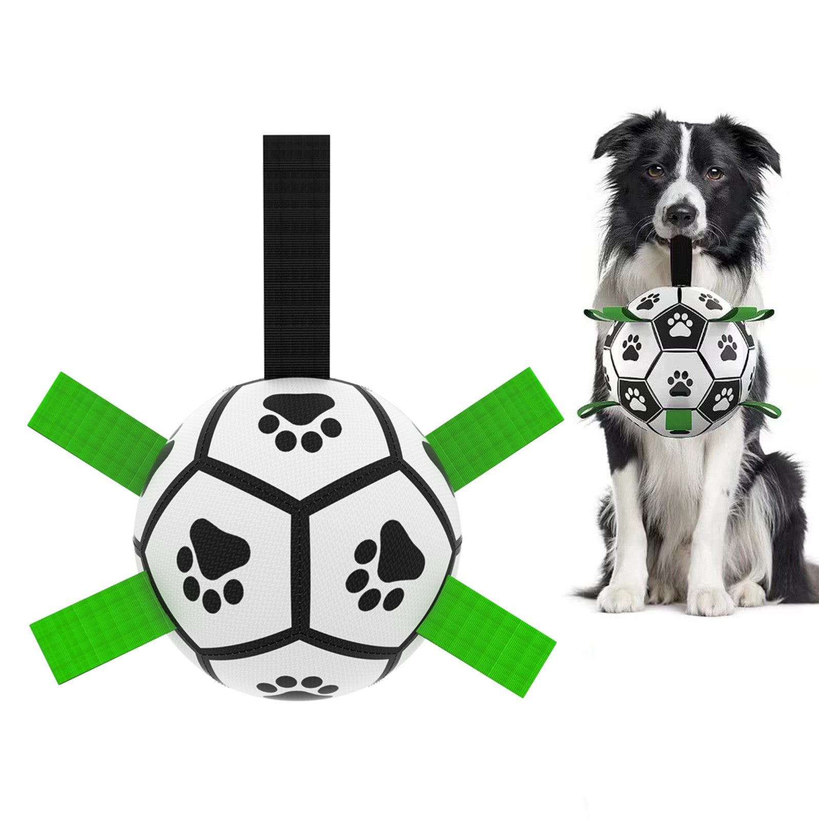 Interactive Dog Football Toy Soccer Ball Inflated Training Toy For Dogs Outdoor Border Collie Balls For Large Dogs Pet Supplies Pets Fashion