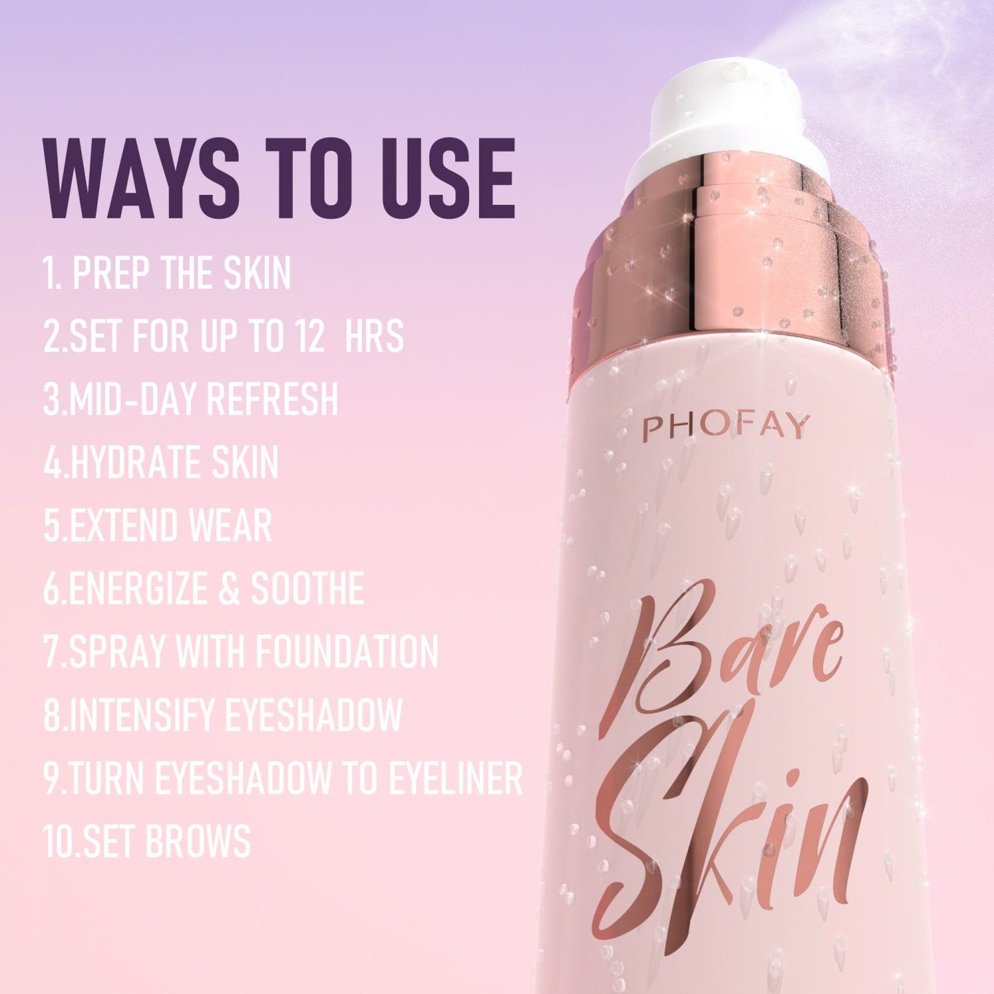 PHOFAY Moisturizing Setting Spray LadyShow.Store