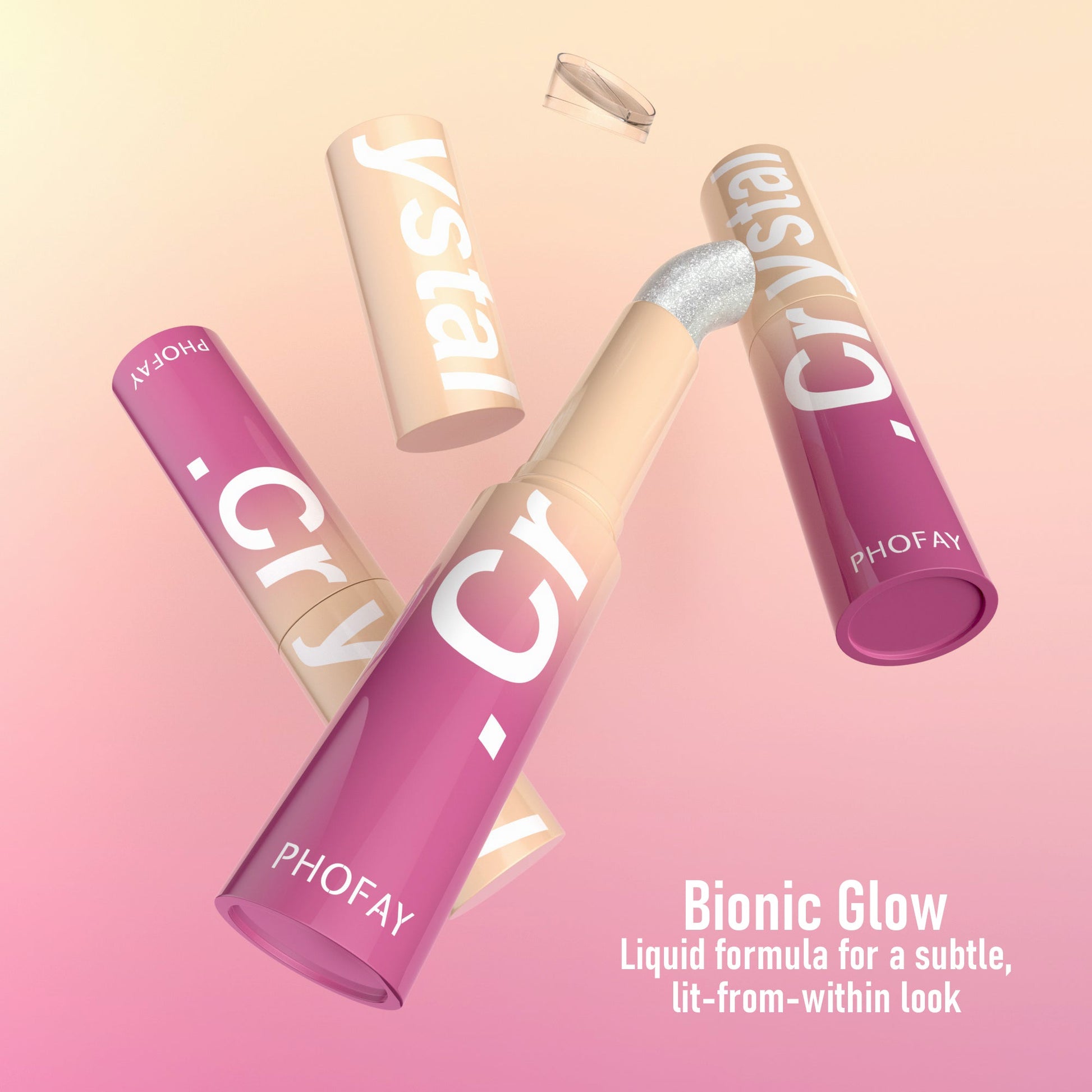 PHOFAY Crystal Jelly Highlight Stick LadyShow.Store