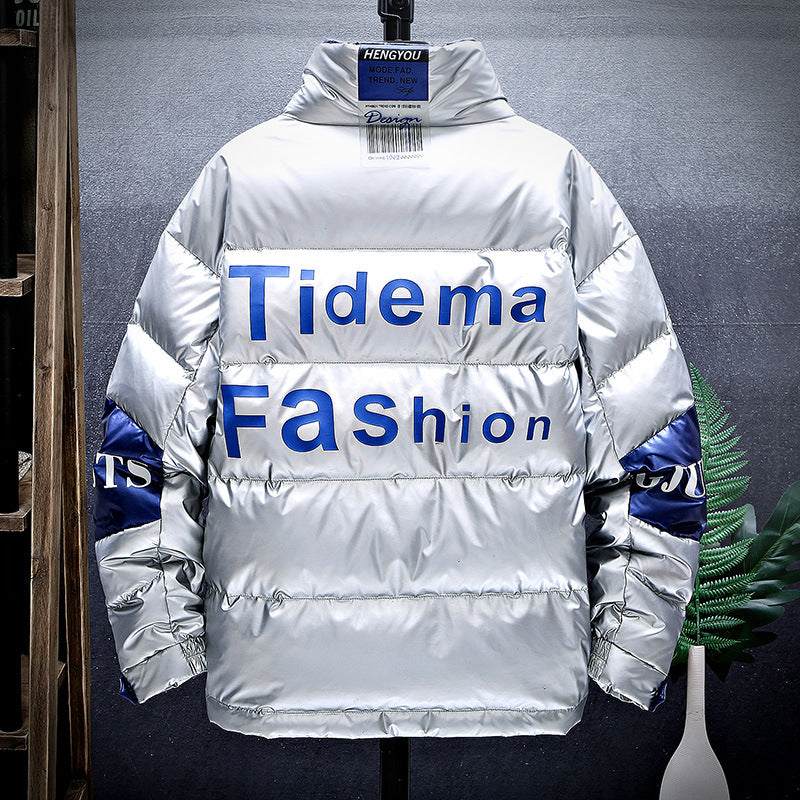 Winter new trendy brand bright face thick cotton clothes Korean version CJD