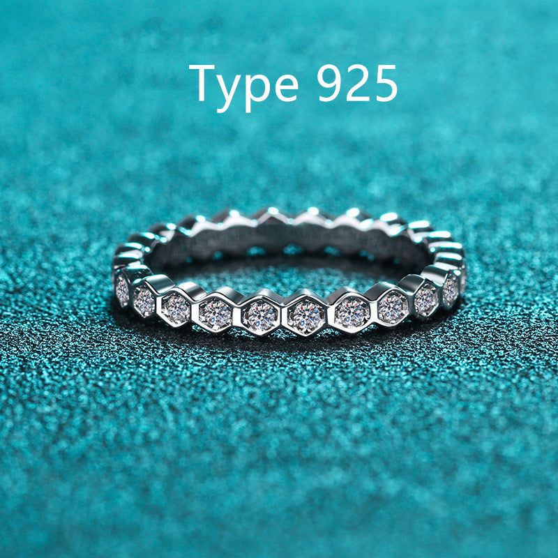s925 sterling silver diamond wedding ring LadyShow.Store