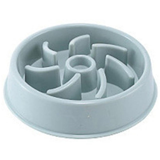 Plastic Pet Dogs And Cats Choke Prevention Slow Food Bowl Pets Fashion