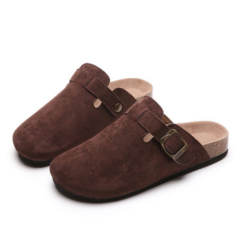 Large 35-45 Vintage Women's Shoes Slip On Flat Bottomed Half Slippers LadyShow.Store