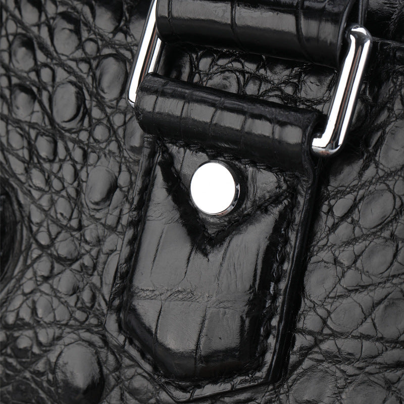 Genuine Leather Crocodile Leather Men's Luggage Bag Outdoor Travel Large Handbag LadyShow.Store