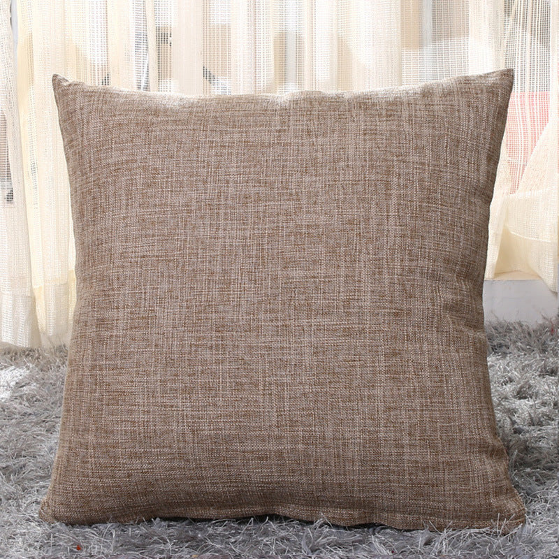 Solid color pillow cushion sofa cushion pillowcase