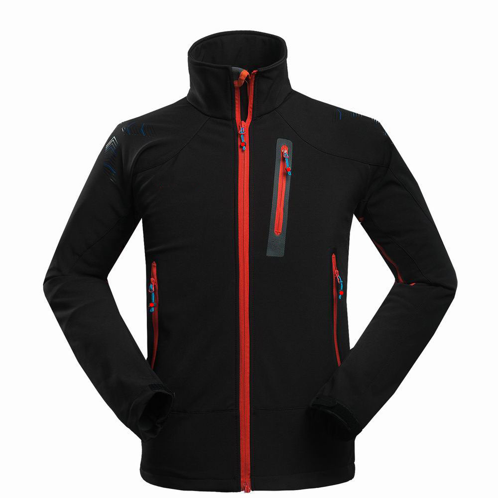 Men's Outdoor Softshell Jacket for Camping and Hiking Pi-Mart