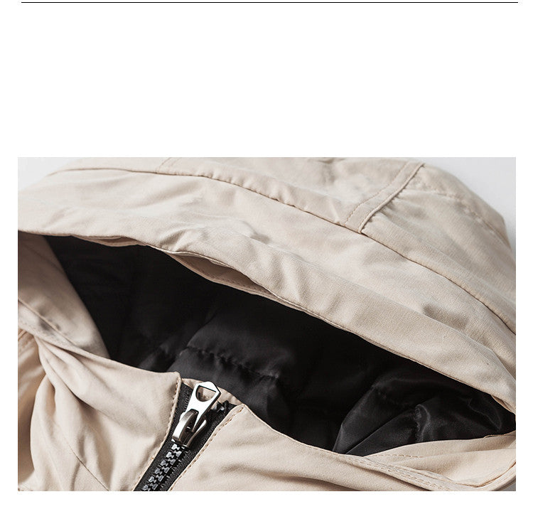 Men's Mid-Length Thick Cotton-Padded Jacket LuxuryLifeWay Online Store