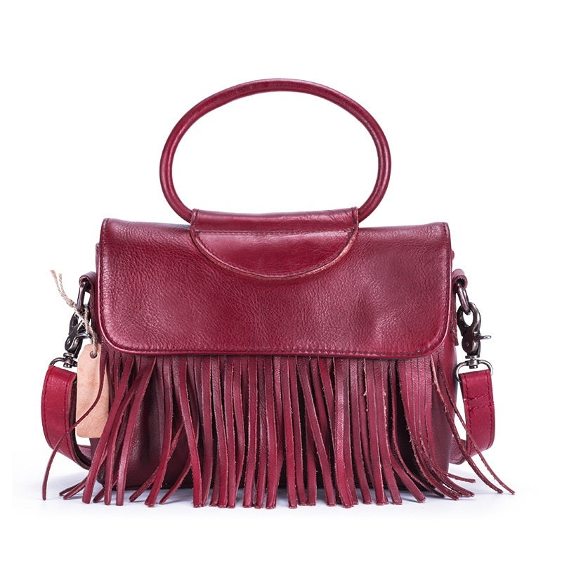 New vegetable tanned leather handbags LadyShow.Store