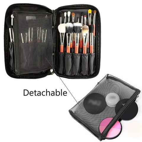 Pu professional makeup brush bag storage