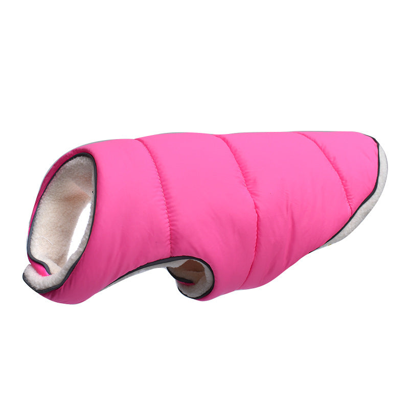 Pet Jacket Warm Winter Dog Clothes Reflective Puppy Clothing Vest Comfortable Fleece Pet Dogs Coat For Small Medium Large Dogs Pets Fashion