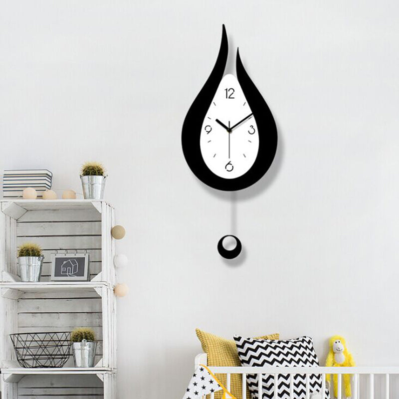 Water drop swing wall clock