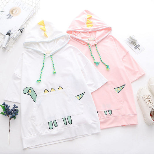 Ladies Hooded T-shirt