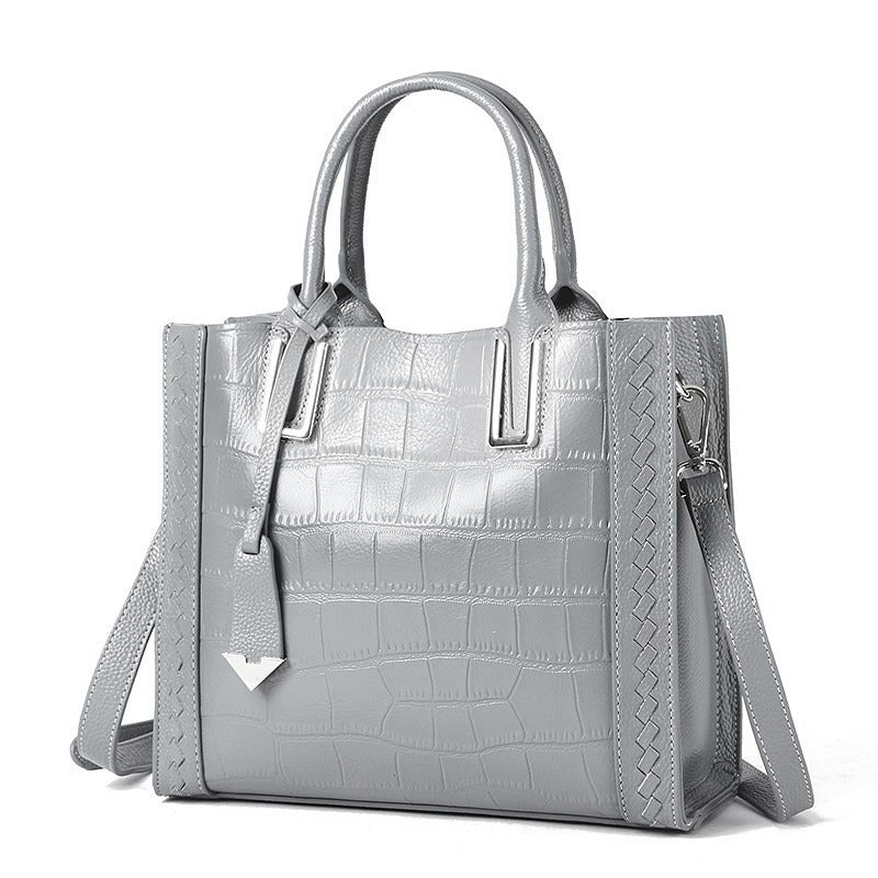 Pattern Woven Leather Tote Handbag for Women LadyShow.Store