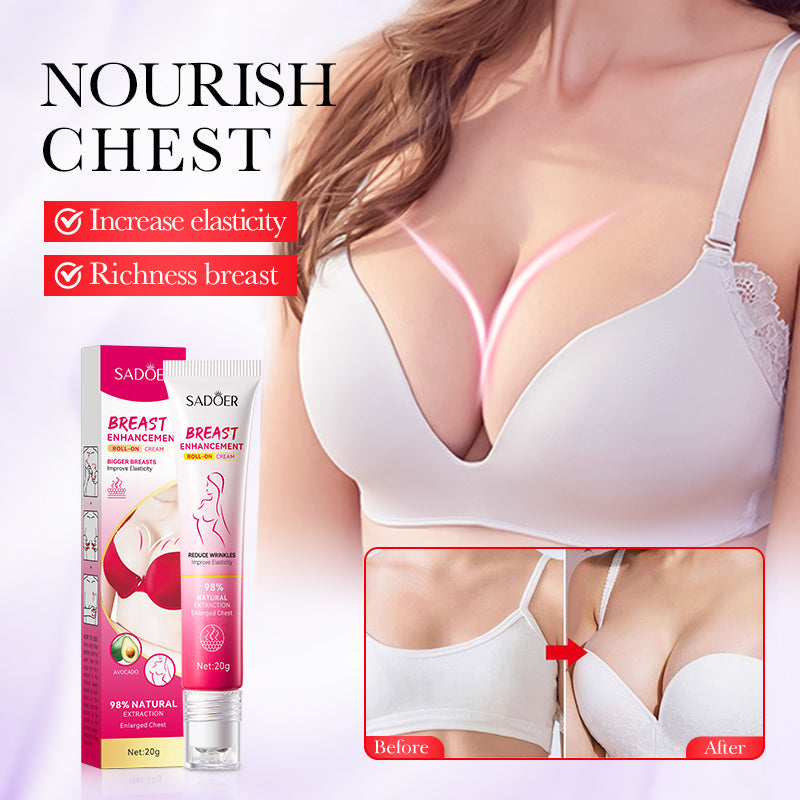 SADOER Breast Enhancement Roller Cream Foreign Version 20g Tri Light Beauty