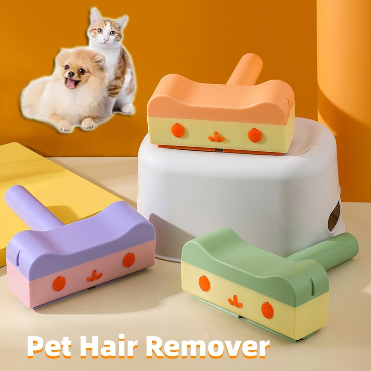 New Pet Hair Roller Remover Lint Brush 2-Way Dog Cat Comb Tool Convenient Cleaning Dog Cat Fur Brush Base Home Furniture Sofa Pets Fashion