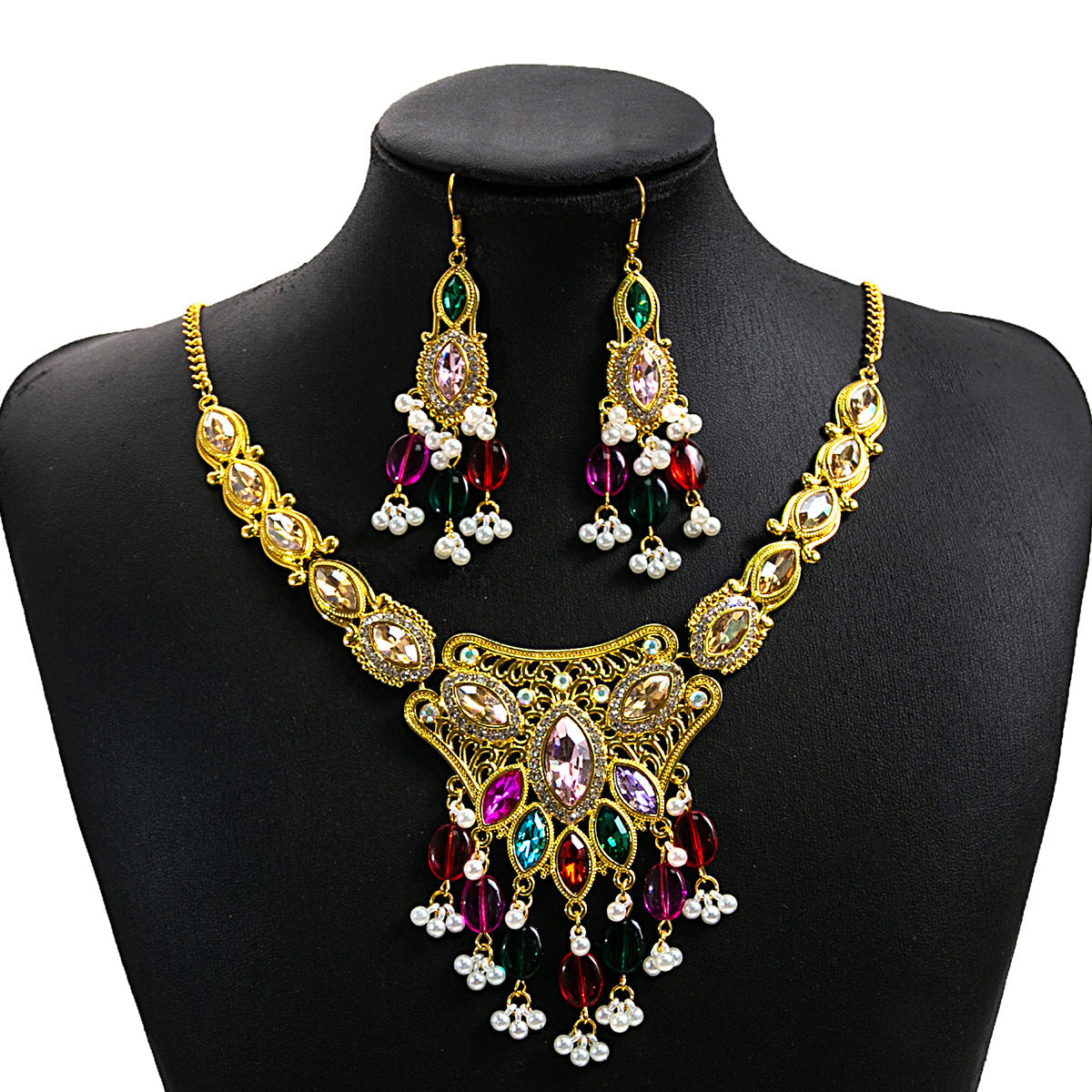 European And American Luxurious Exaggerating Jewelry Suit Retro LadyShow.Store