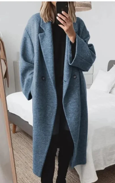 Women's Multi-color Multi-size Woolen Trench Coat