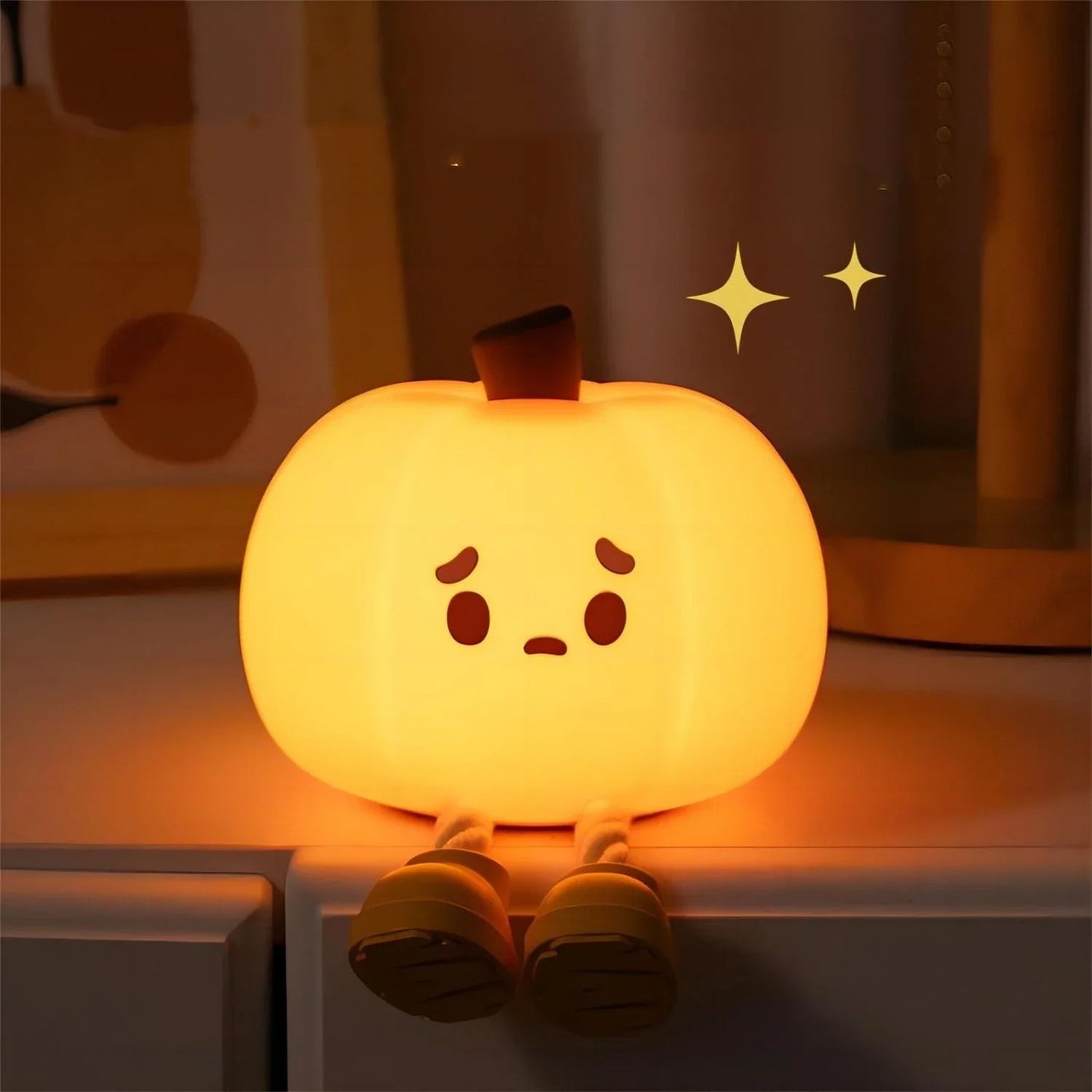 Halloween Pumpkin Lamp PearlNestDecor.com