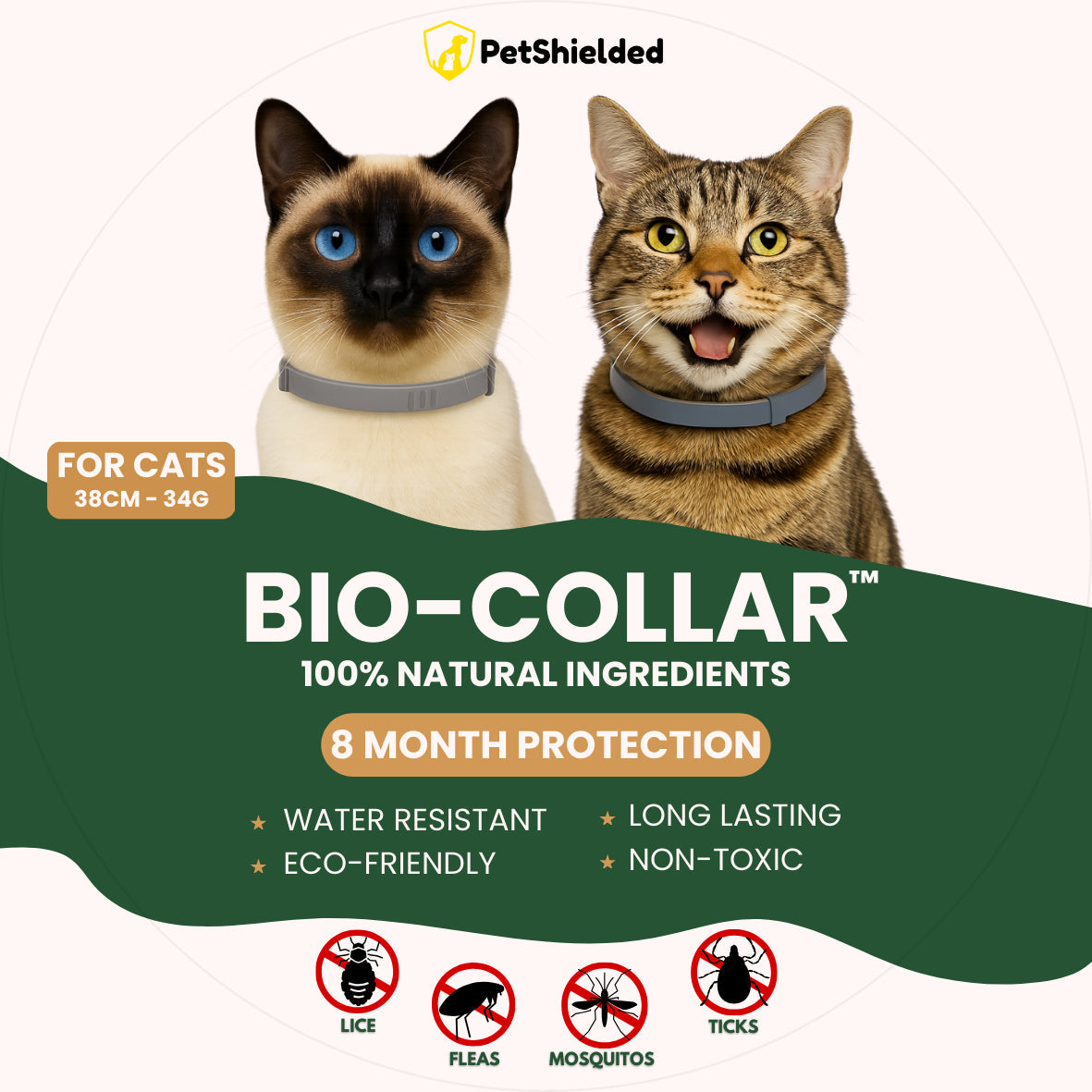 Pet Anti-mosquito Collar Cat Dog Adjustable Insect Repellent Collar Pet Supplies Pets Fashion