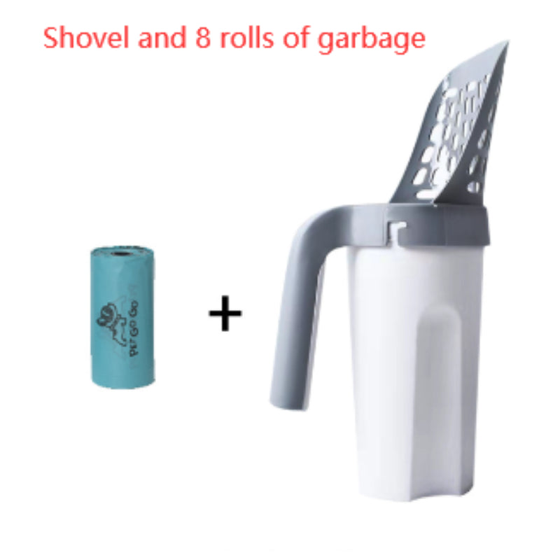Large Capacity Toilet Bucket Portable Removable And Washable Integrated Cat Litter Scoop Pets Fashion