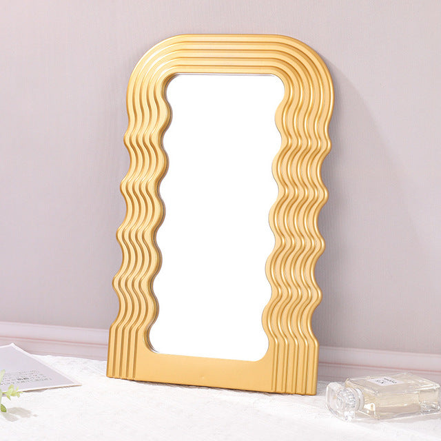 Wave Desktop Makeup Mirror for Entrance Decoration LadyShow.Store