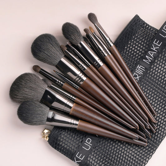 Natural Makeup Brushes Set Eyeshadow Make Up Brush Goat CJD2