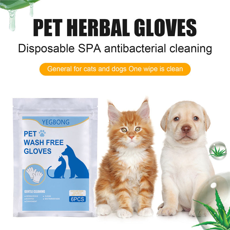 No-bath And Cat-free Non-woven Gloves Pets Fashion