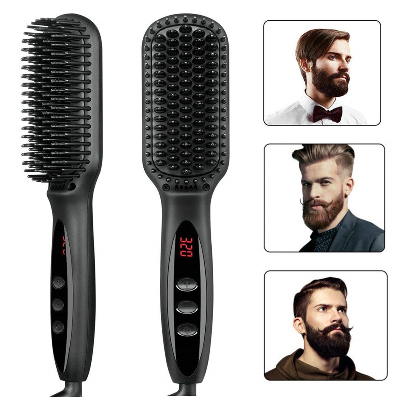New Amazon Hot Air Brush for Men's Hair & Beard Care LadyShow.Store