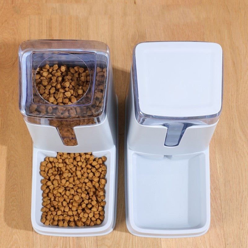 Pet Double Bowl Automatic Feeder Waterer Pets Fashion