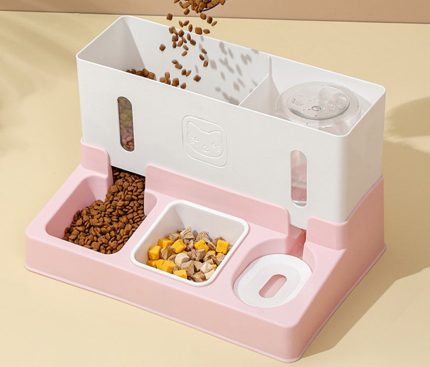 New Model Pet Cat Automatic Water Dispenser Dog Feeder Water Dispenser Combined Dog Pet Supplies Pets Fashion