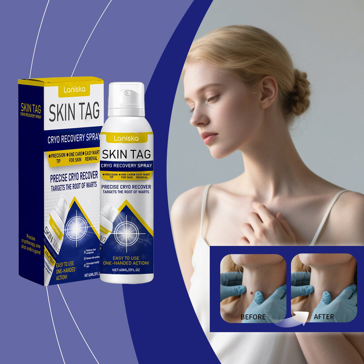 Skin Purifying And Rejuvenating Spray 60ml Box Tri Light Beauty