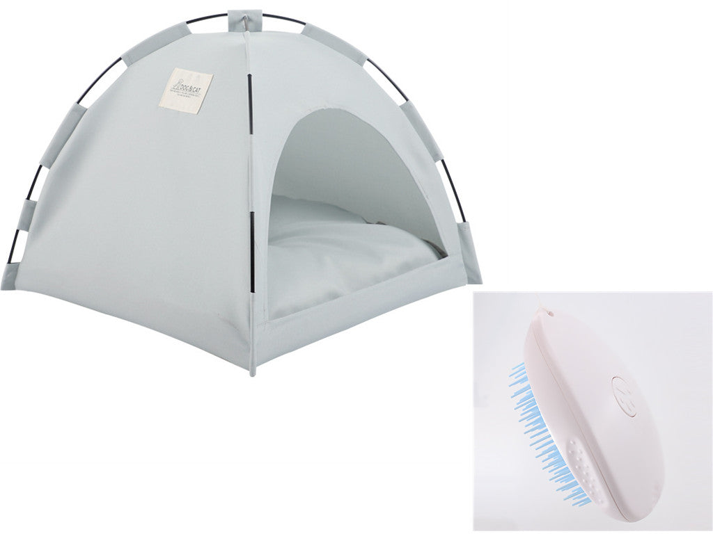Cat Tent Cooling Mat  Dog House Pet Sofa Camping Dog Bed With Cushion For Dog Kennel Indoor Cat Nest Cat Bed Pets Products Pets Fashion