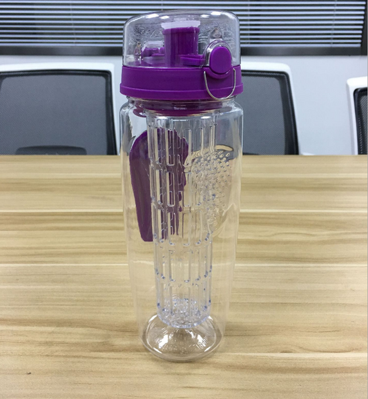 Tritan Sports Water Bottle with Fruit Tea Infuser LadyShow.Store